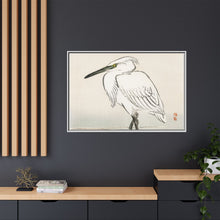 Snowy egret by Kōno Bairei (1844-1895)