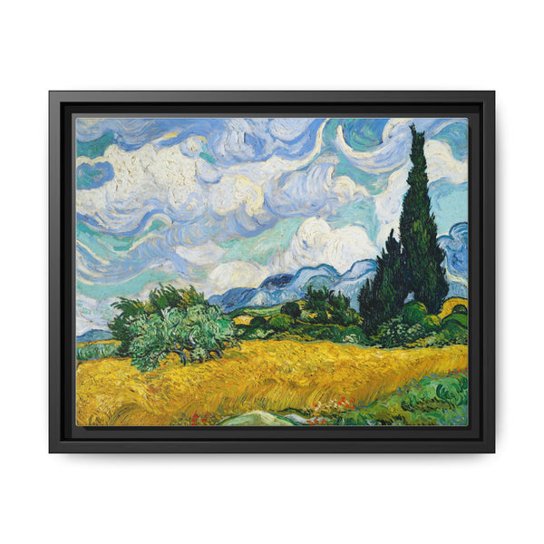 Vincent Van Gogh's Wheat Field with Cypresses (1889). Famous painting, original from the MET Museum - NOMADEN ART GALLERY