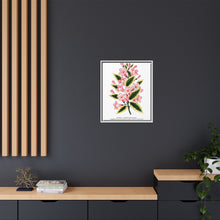 Pink flowers, Weigela lithograph (1900)