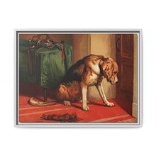 Suspense (1877) by sir Edwin Landseer, a Victorian bloodhound mastiff waiting. - NOMADEN ART GALLERY