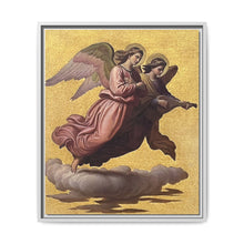 Two angels floating (1865) tempera art by Johann von Schraudolph - NOMADEN ART GALLERY