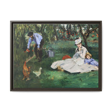 The Monet Family in Their Garden at Argenteuil (1874) by Édouard Manet - NOMADEN ART GALLERY