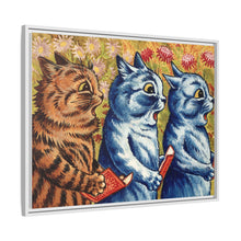 Three cats singing. Gouache by Louis Wain, 1925/1939
