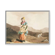 Illustration of the cranberry girl from The Costume of Yorkshire (1814) by George Walker - NOMADEN ART GALLERY