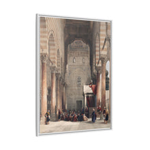 Interior of the mosque of the Metwalys (Metwalis) illustration by David Roberts (1796–1864)