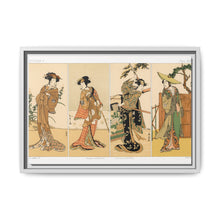 Kabuki actors, Japanese man painting by G.A. Audsley-Japanese illustration from our own original 1884 edition of The Ornamental Arts Of Japan. - NOMADEN ART GALLERY