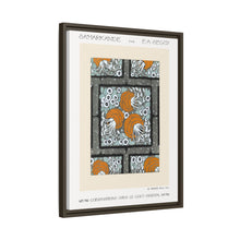Patrón de pochoir de flores en estilo oriental Art Nouveau. Original de nuestra propia edición de 1914 de Samarkande.