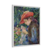 Marie-Thérèse Durand-Ruel cosiendo (1882) de Pierre Auguste Renoir 