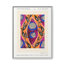 Flower pochoir pattern in Art Nouveau oriental style - NOMADEN ART GALLERY
