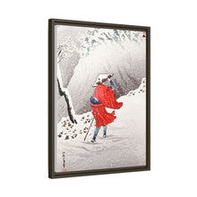 Snowy Evening on a Mountain Path print in high resolution by Hiroaki Takahashi (1871–1945)