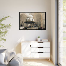 Mosque of Sultan Hassan Cairo illustration by David Roberts (1796–1864) - Framed Wall Art