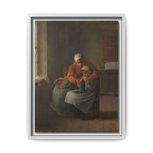 The Knitting Lesson (c. 1860) by Jean François Millet - NOMADEN ART GALLERY