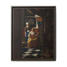 The Love Letter (ca. 1669 –1670) by Johannes Vermeer - NOMADEN ART GALLERY