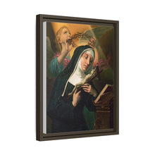 Female Saint Holding Crucifix with Crown of Thorns