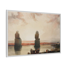 Statues of Memnon at Thebes during the inundation illustration by David Roberts (1796–1864)