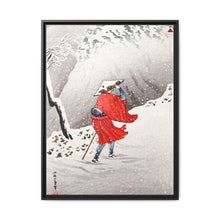 Snowy Evening on a Mountain Path print in high resolution by Hiroaki Takahashi (1871–1945) - NOMADEN ART GALLERY