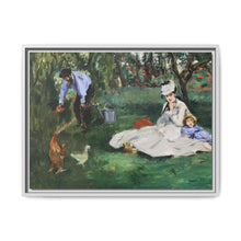 The Monet Family in Their Garden at Argenteuil (1874) by Édouard Manet - NOMADEN ART GALLERY