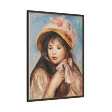 Mädchen mit rosa Haube (Jeune fille au chapeau rose) (1894) von Pierre-Auguste Renoir