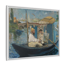 Monet en su barca (c. 1874) de Edouard Manet