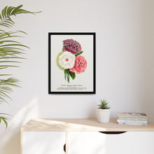 Double Althea in 3 colors lithograph. Digitally enhanced from our own original 1900 edition plates of Botanical Specimen published by Rochester Lithographing