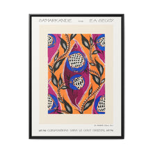 Flower pochoir pattern in Art Nouveau oriental style - NOMADEN ART GALLERY