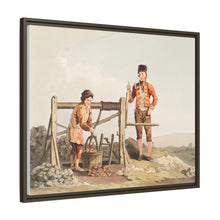 Illustration of the ruddle pit from The Costume of Yorkshire (1814) by George Walker