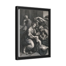 Saint Mary (the Blessed Virgin) and Saint Joseph with the Christ Child, Saint John the Baptist and Saint Elizabeth. Engraving by J. Frey