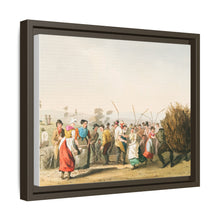 Illustration of rape threshing from The Costume of Yorkshire (1814) by George Walker