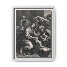 Saint Mary (the Blessed Virgin) and Saint Joseph with the Christ Child, Saint John the Baptist and Saint Elizabeth. Engraving by J. Frey - NOMADEN ART GALLERY