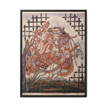 A scene from the Ramayana: Hanuman catching Virunyananti . Gouache painting by a Thai artist. - NOMADEN ART GALLERY