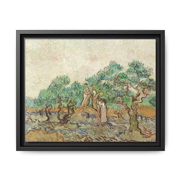 The Olive Orchard (1889) by Vincent van Gogh - Antique Framed Art Print - NOMADEN ART GALLERY