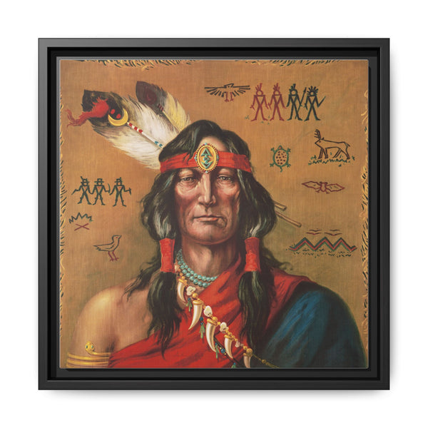 Indian chief portrait illustration - NOMADEN ART GALLERY