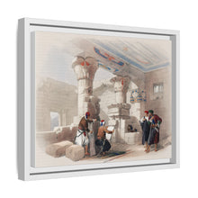 Deir el Medina (Dayr al Madinah) is an ancient Egyptian village which was home to the artisans who worked on the tombs in the Valley of the Kings illustration by David Roberts
