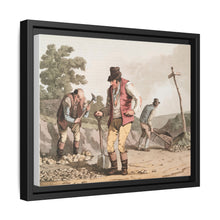 Illustration of stone breakers on the road from The Costume of Yorkshire (1814) by George Walker