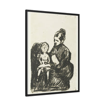Nodriza con niño / La madre y el niño que llora (1902) de Edvard Munch. 