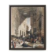 Bazaar of the silk mercers, Cairo illustration by David Roberts (1796–1864) - NOMADEN ART GALLERY