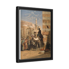 Egypt: a street with a man smoking and riding a camel. Chromolithograph after C. F. H. Werner, 1873.