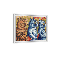 Three cats singing. Gouache by Louis Wain, 1925/1939