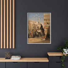 Egypt: a street with a man smoking and riding a camel. Chromolithograph after C. F. H. Werner, 1873.
