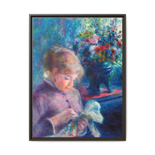 Young Woman Sewing (1879) by Pierre-Auguste Renoir. - NOMADEN ART GALLERY