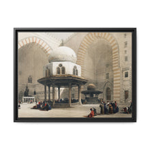 Mosque of Sultan Hassan Cairo illustration by David Roberts (1796–1864) - Framed Wall Art - NOMADEN ART GALLERY