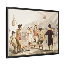 Illustration of the fool plough from The Costume of Yorkshire (1814) by George Walker