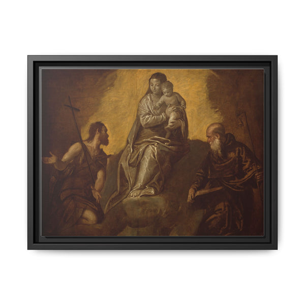 Virgin and Child with Saints John the Baptist and Anthony Abbot by Follower of Paolo Veronese - NOMADEN ART GALLERY
