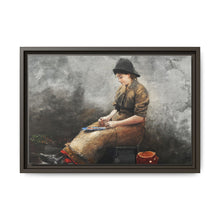 A Fishergirl Baiting Lines (1881) by Winslow Homer - NOMADEN ART GALLERY