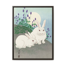 Rabbits at full moon (1920 - 1930) by Ohara Koson