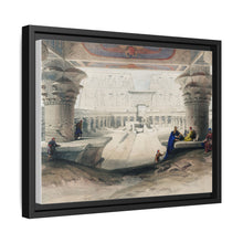 Ancient Egypt Art Print: Edfou Temple Portico View by David Roberts - Wall Art Canvas Print