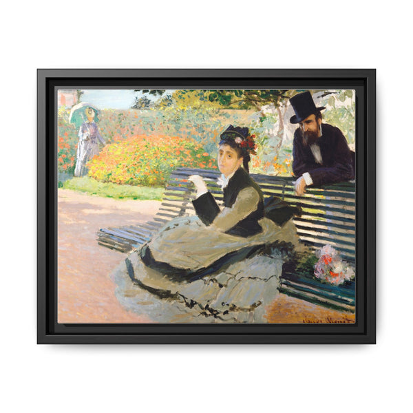 Camille Monet (1847–1879) on a Garden Bench (1873) by Claude Monet - NOMADEN ART GALLERY