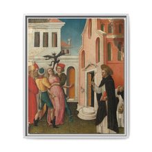 Saint Peter Martyr Exorcizing a Woman Possessed by a Devil by Antonio Vivarini - NOMADEN ART GALLERY