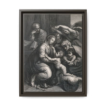 Saint Mary (the Blessed Virgin) and Saint Joseph with the Christ Child, Saint John the Baptist and Saint Elizabeth. Engraving by J. Frey - NOMADEN ART GALLERY