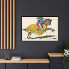 French Knight, 14th Century: Vintage Equestrian Art by Paul Mercuri (1860)